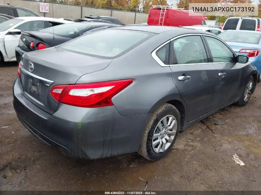 1N4AL3APXGC173192 2016 Nissan Altima 2.5/2.5 S/2.5 Sl/2.5 Sr/2.5 Sv