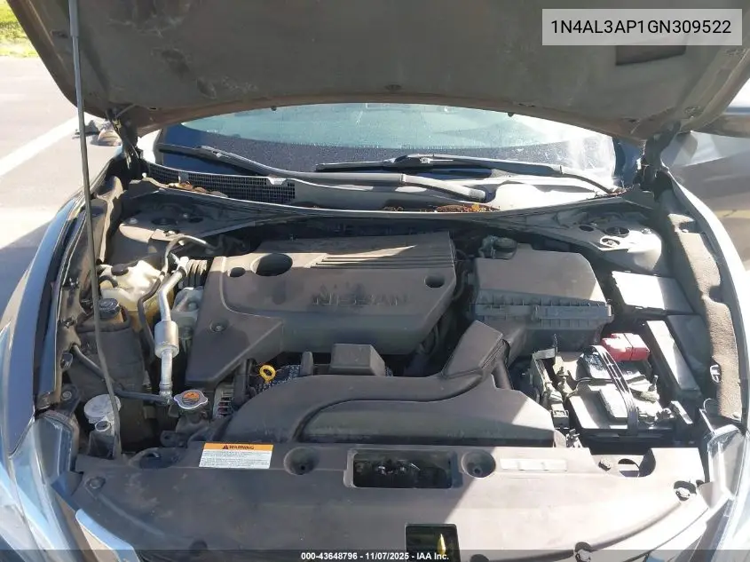 1N4AL3AP1GN309522 2016 Nissan Altima 2.5/2.5 S/2.5 Sl/2.5 Sr/2.5 Sv