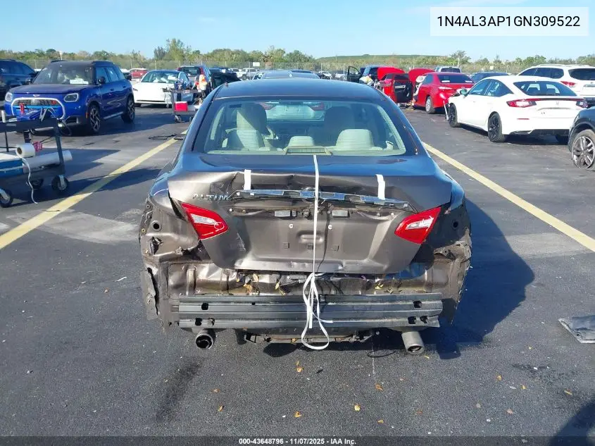 1N4AL3AP1GN309522 2016 Nissan Altima 2.5/2.5 S/2.5 Sl/2.5 Sr/2.5 Sv