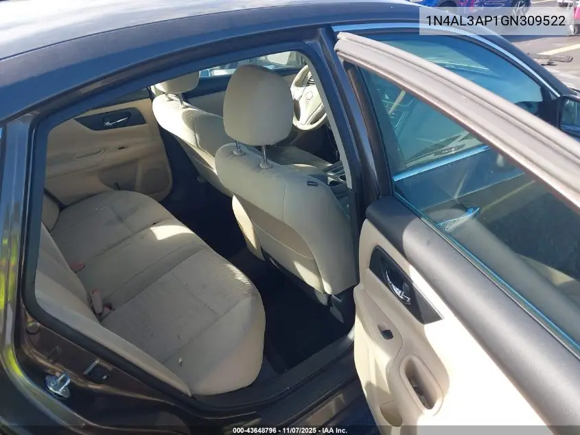 1N4AL3AP1GN309522 2016 Nissan Altima 2.5/2.5 S/2.5 Sl/2.5 Sr/2.5 Sv