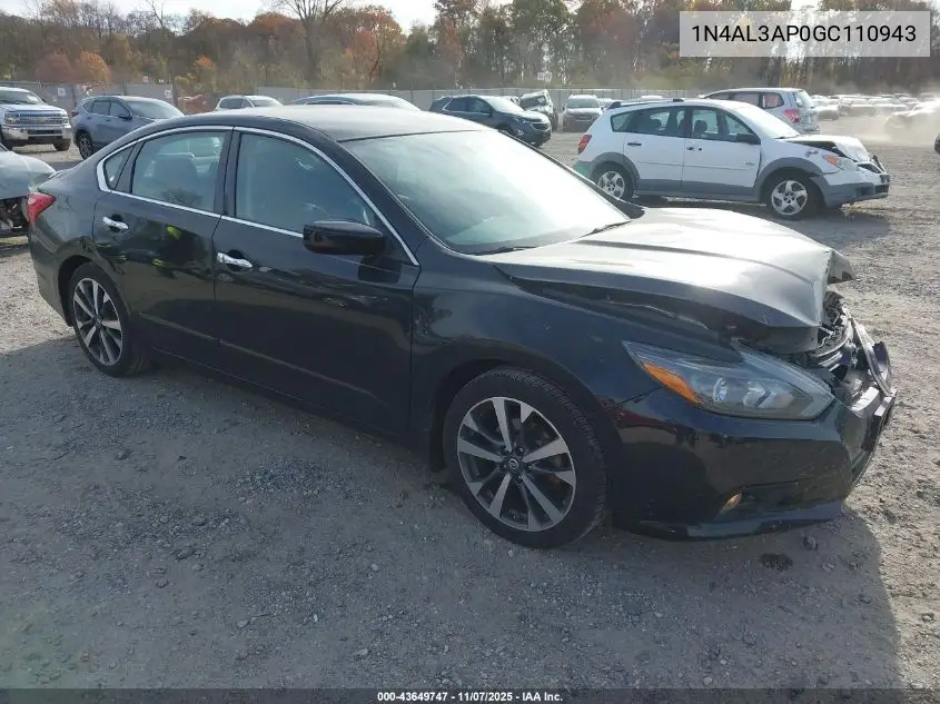 1N4AL3AP0GC110943 2016 Nissan Altima 2.5 Sr