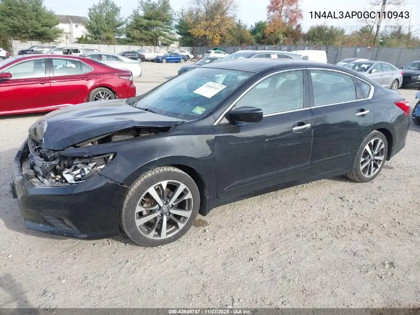 1N4AL3AP0GC110943 2016 Nissan Altima 2.5 Sr