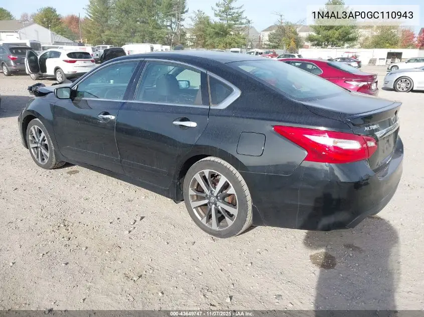 1N4AL3AP0GC110943 2016 Nissan Altima 2.5 Sr