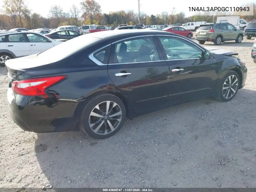 1N4AL3AP0GC110943 2016 Nissan Altima 2.5 Sr