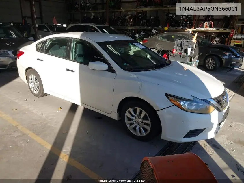 1N4AL3AP5GN366001 2016 Nissan Altima 2.5/2.5 S/2.5 Sl/2.5 Sr/2.5 Sv