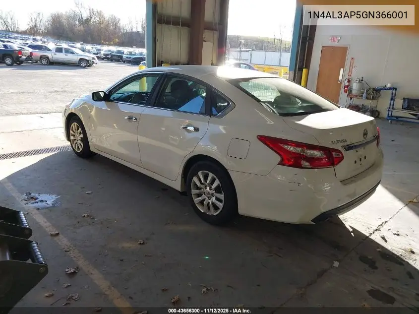1N4AL3AP5GN366001 2016 Nissan Altima 2.5/2.5 S/2.5 Sl/2.5 Sr/2.5 Sv