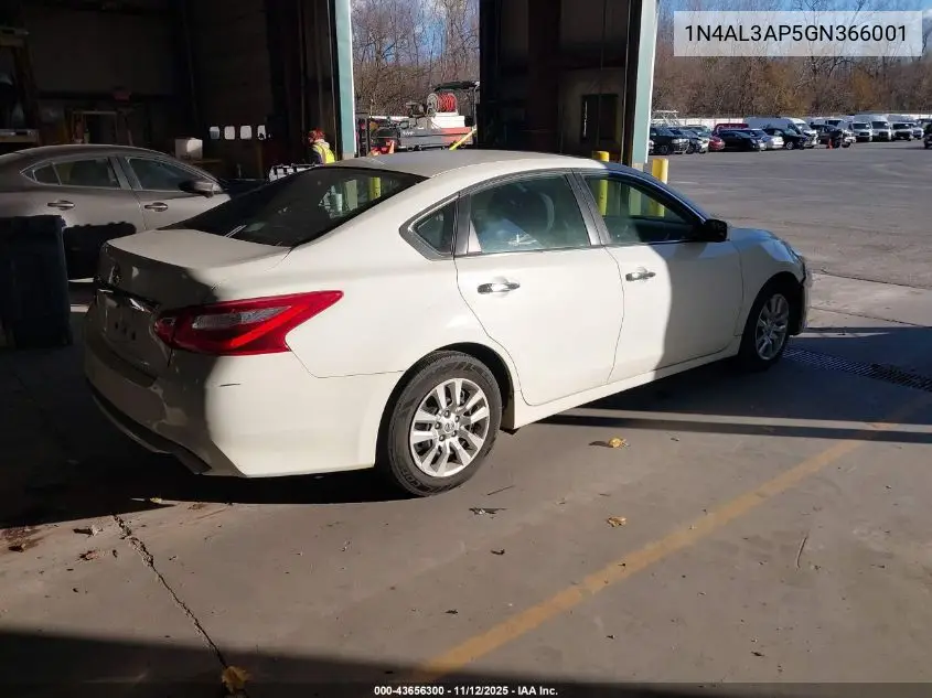 1N4AL3AP5GN366001 2016 Nissan Altima 2.5/2.5 S/2.5 Sl/2.5 Sr/2.5 Sv