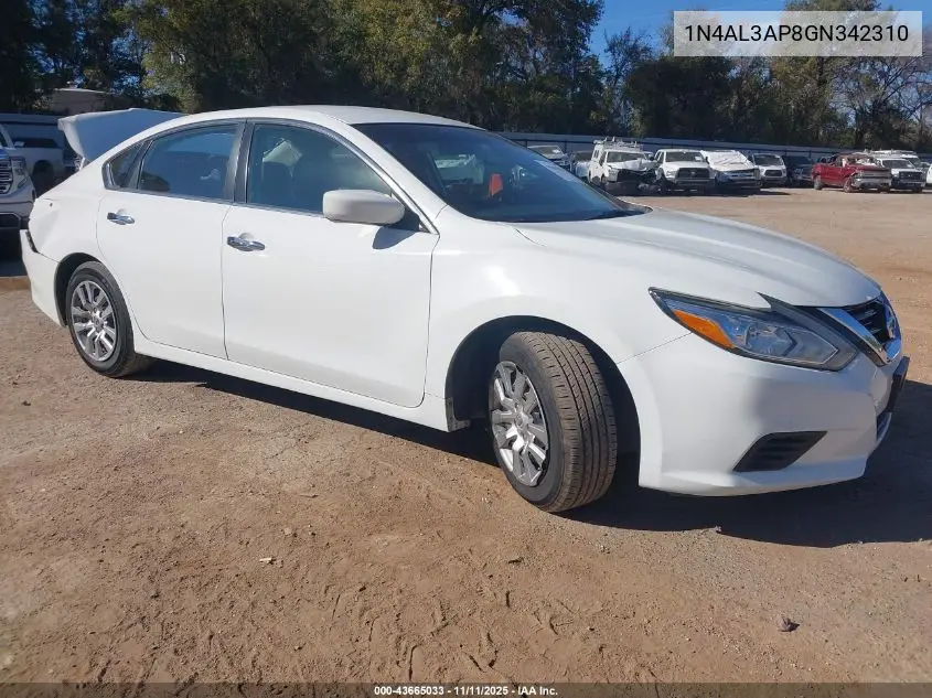 1N4AL3AP8GN342310 2016 Nissan Altima 2.5/2.5 S/2.5 Sl/2.5 Sr/2.5 Sv