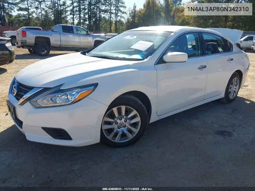 1N4AL3AP8GN342310 2016 Nissan Altima 2.5/2.5 S/2.5 Sl/2.5 Sr/2.5 Sv