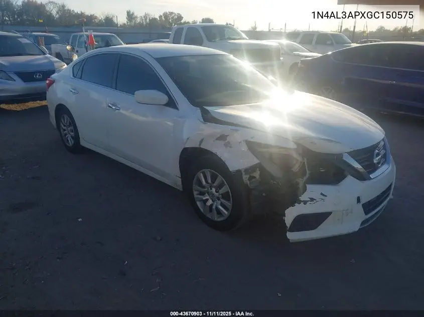 1N4AL3APXGC150575 2016 Nissan Altima 2.5/2.5 S/2.5 Sl/2.5 Sr/2.5 Sv