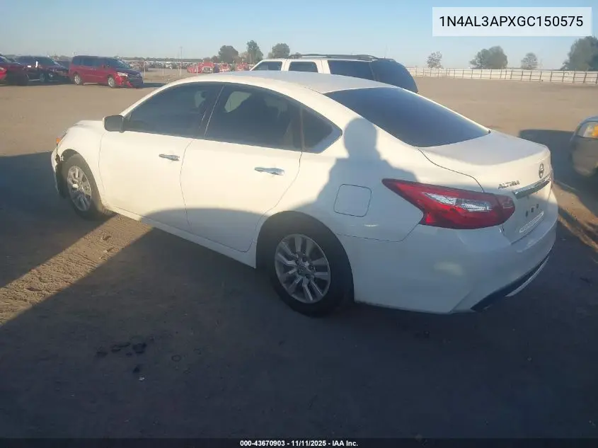 1N4AL3APXGC150575 2016 Nissan Altima 2.5/2.5 S/2.5 Sl/2.5 Sr/2.5 Sv