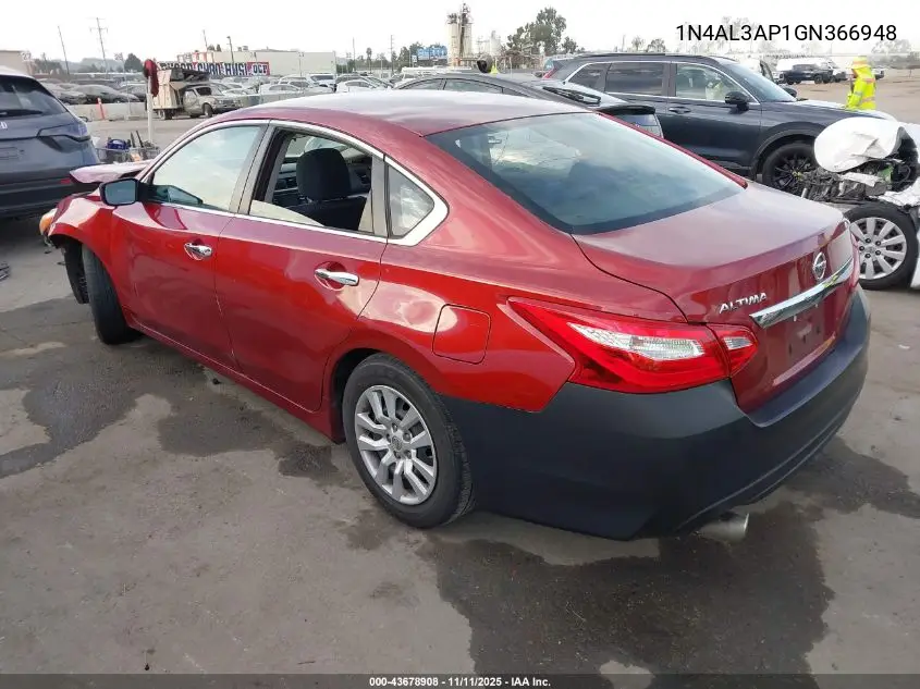 1N4AL3AP1GN366948 2016 Nissan Altima 2.5 S