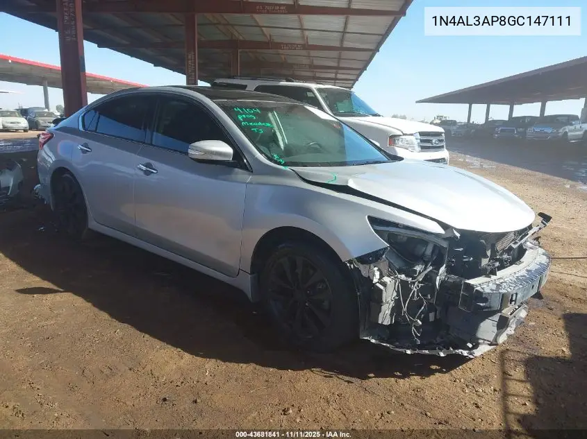 1N4AL3AP8GC147111 2016 Nissan Altima 2.5 Sv