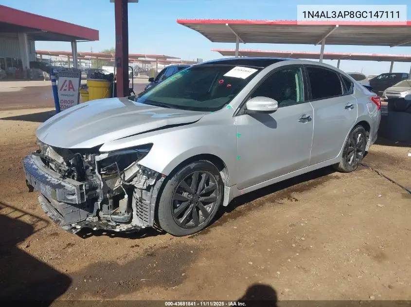 1N4AL3AP8GC147111 2016 Nissan Altima 2.5 Sv