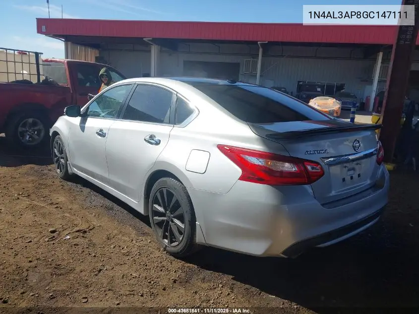 1N4AL3AP8GC147111 2016 Nissan Altima 2.5 Sv