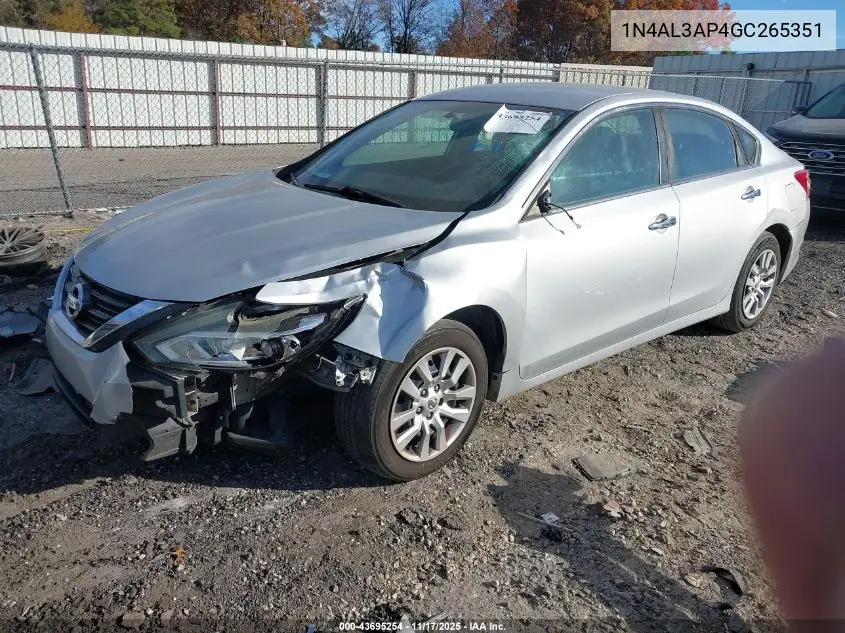 1N4AL3AP4GC265351 2016 Nissan Altima 2.5 S