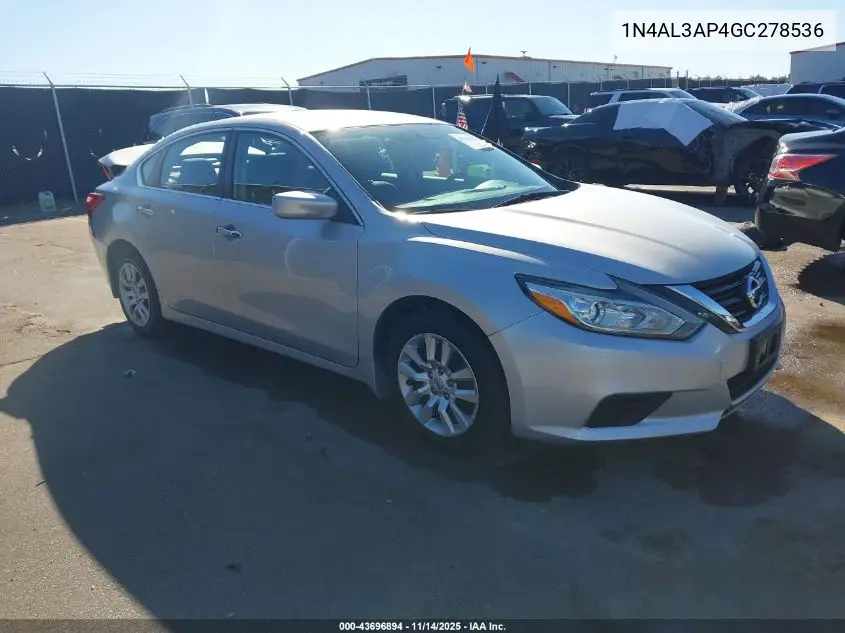 1N4AL3AP4GC278536 2016 Nissan Altima 2.5 S