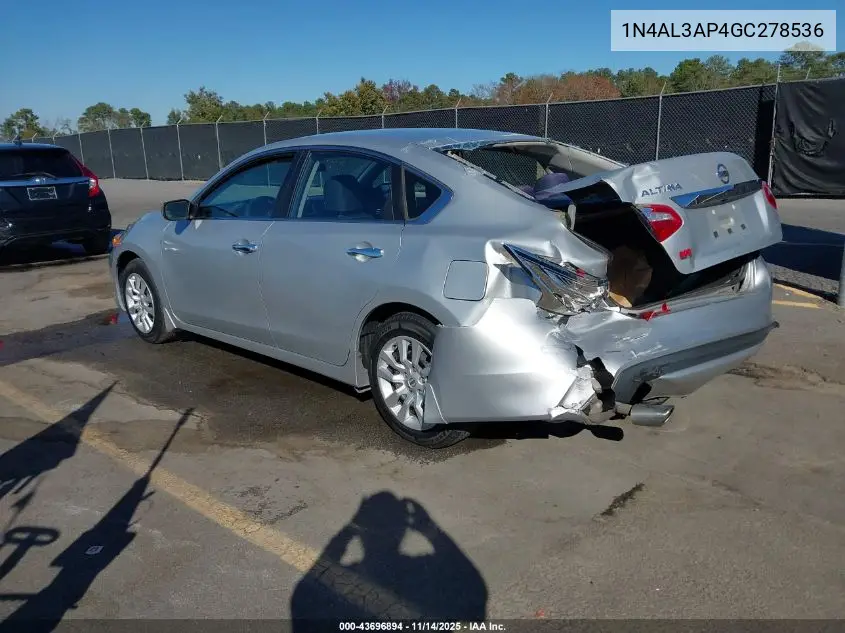 1N4AL3AP4GC278536 2016 Nissan Altima 2.5 S