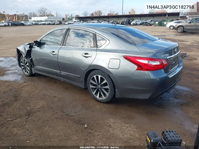 1N4AL3AP3GC182798 2016 Nissan Altima 2.5 Sv