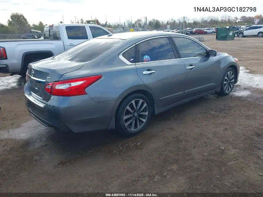 1N4AL3AP3GC182798 2016 Nissan Altima 2.5 Sv