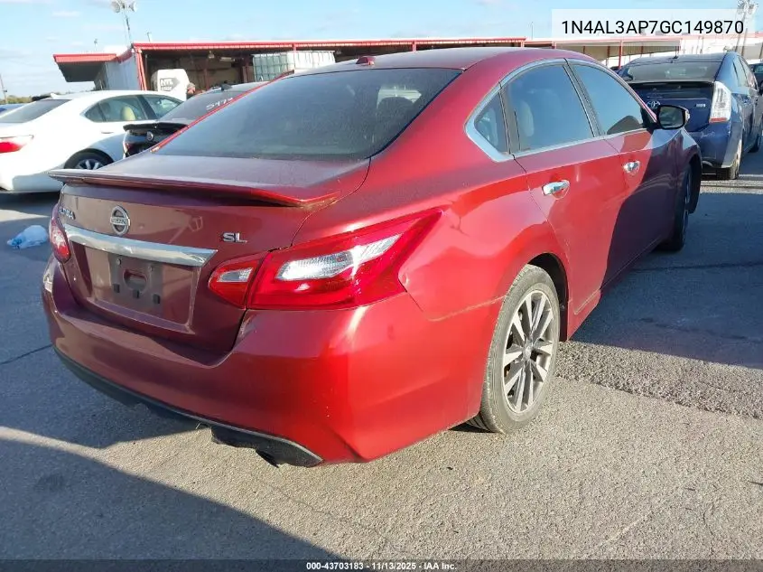 1N4AL3AP7GC149870 2016 Nissan Altima 2.5 Sl