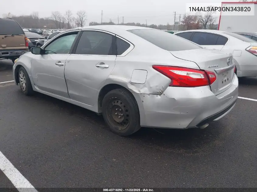1N4AL3AP3GN343820 2016 Nissan Altima 2.5/2.5 S/2.5 Sl/2.5 Sr/2.5 Sv