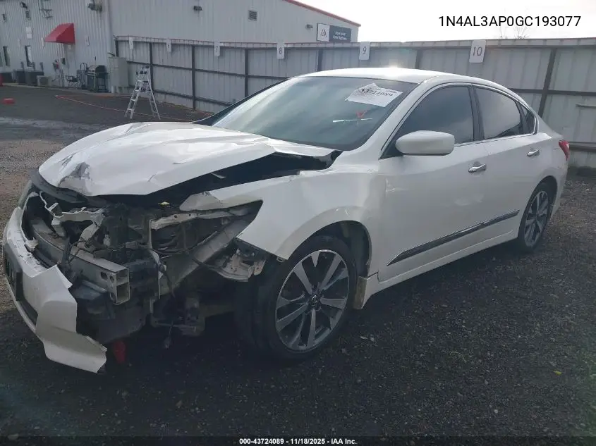 1N4AL3AP0GC193077 2016 Nissan Altima 2.5 Sr