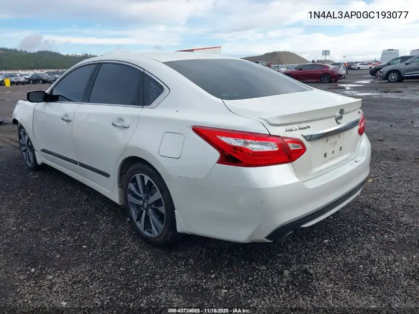 1N4AL3AP0GC193077 2016 Nissan Altima 2.5 Sr