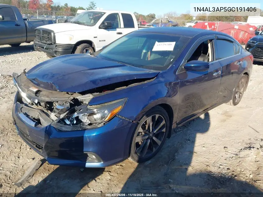 1N4AL3AP5GC191406 2016 Nissan Altima 2.5 Sr