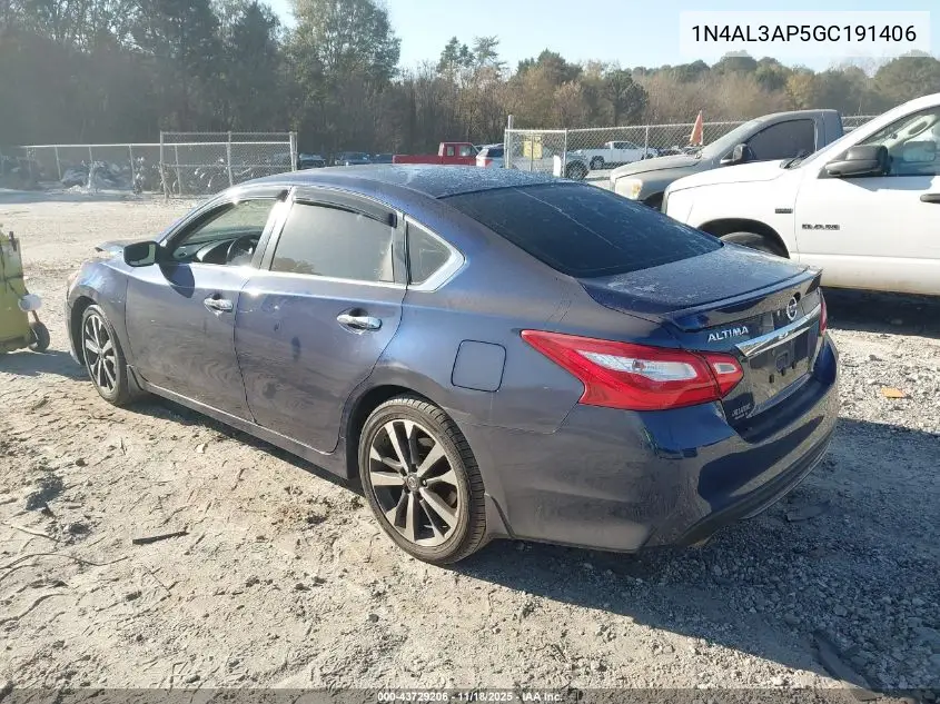 1N4AL3AP5GC191406 2016 Nissan Altima 2.5 Sr