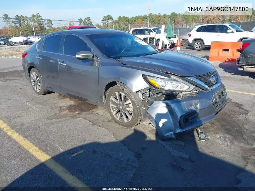 1N4AL3AP9GC147800 2016 Nissan Altima 2.5 Sv