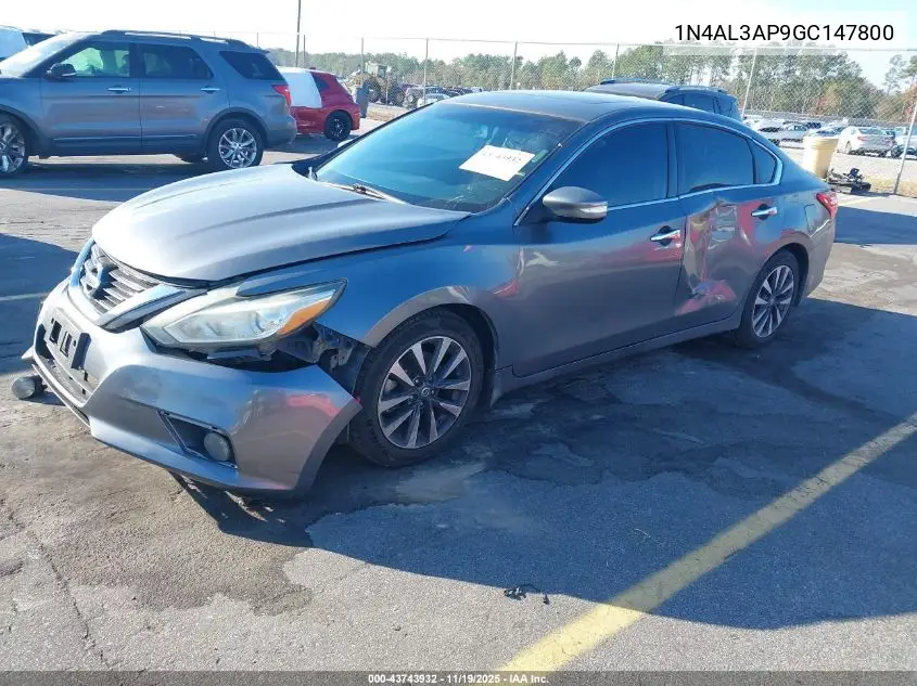 1N4AL3AP9GC147800 2016 Nissan Altima 2.5 Sv