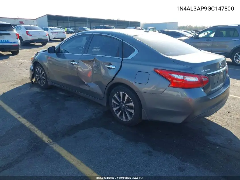 1N4AL3AP9GC147800 2016 Nissan Altima 2.5 Sv