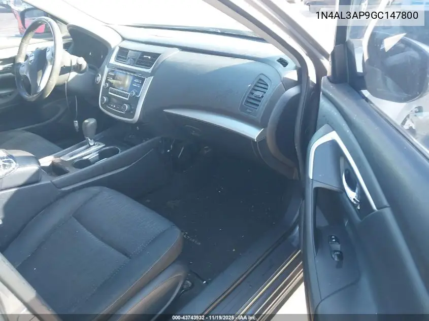 1N4AL3AP9GC147800 2016 Nissan Altima 2.5 Sv