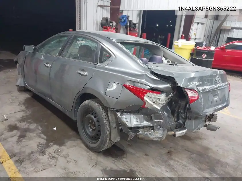 1N4AL3AP5GN365222 2016 Nissan Altima 2.5 S