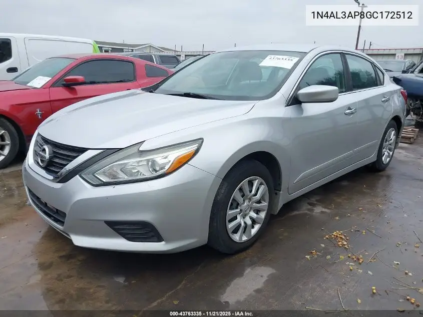 1N4AL3AP8GC172512 2016 Nissan Altima 2.5 S