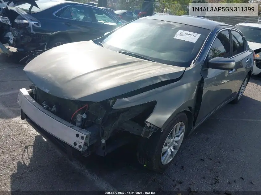 1N4AL3AP5GN311399 2016 Nissan Altima 2.5/2.5 S/2.5 Sl/2.5 Sr/2.5 Sv