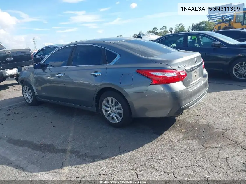 1N4AL3AP5GN311399 2016 Nissan Altima 2.5/2.5 S/2.5 Sl/2.5 Sr/2.5 Sv