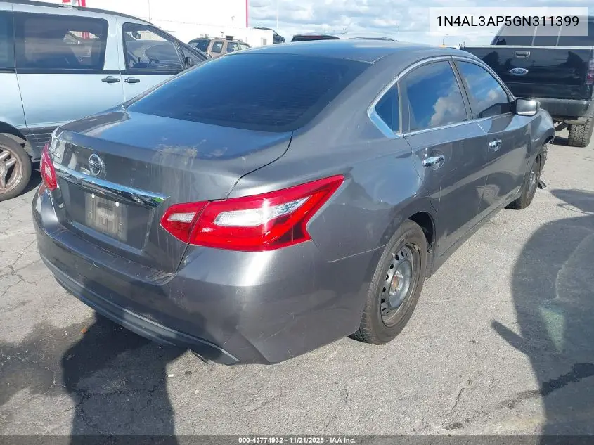 1N4AL3AP5GN311399 2016 Nissan Altima 2.5/2.5 S/2.5 Sl/2.5 Sr/2.5 Sv