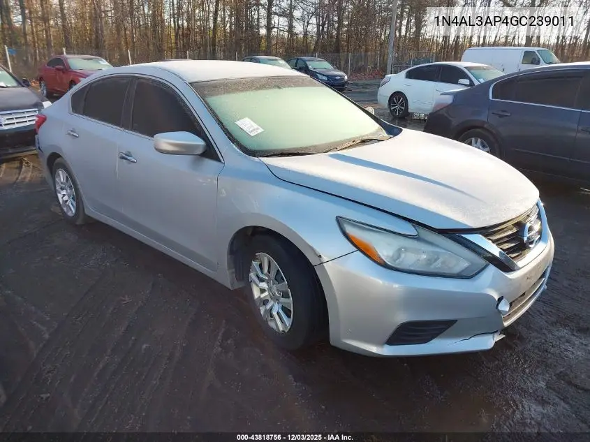 1N4AL3AP4GC239011 2016 Nissan Altima 2.5/2.5 S/2.5 Sl/2.5 Sr/2.5 Sv