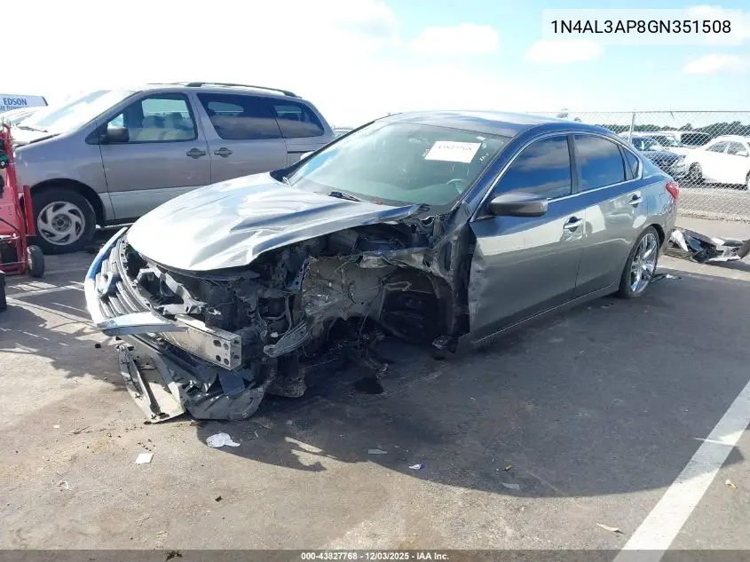 1N4AL3AP8GN351508 2016 Nissan Altima 2.5/2.5 S/2.5 Sl/2.5 Sr/2.5 Sv