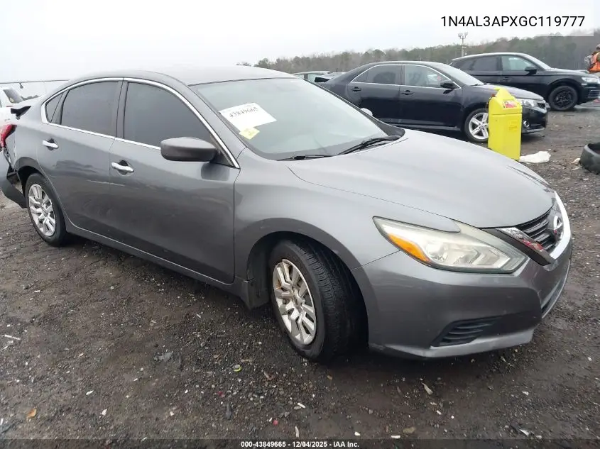 1N4AL3APXGC119777 2016 Nissan Altima 2.5 S