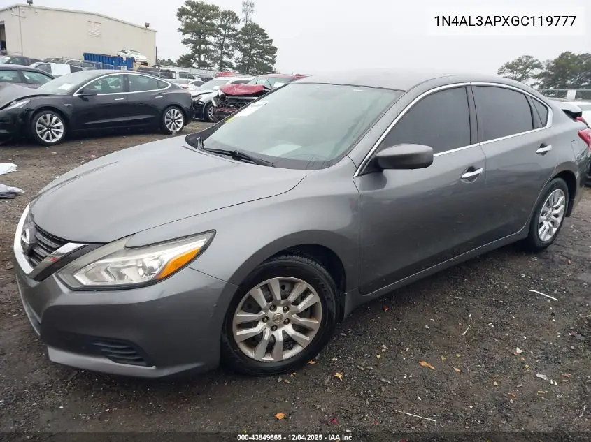 1N4AL3APXGC119777 2016 Nissan Altima 2.5 S