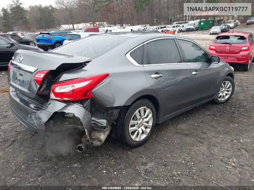 1N4AL3APXGC119777 2016 Nissan Altima 2.5 S
