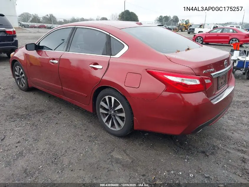 1N4AL3AP0GC175257 2016 Nissan Altima 2.5 Sv