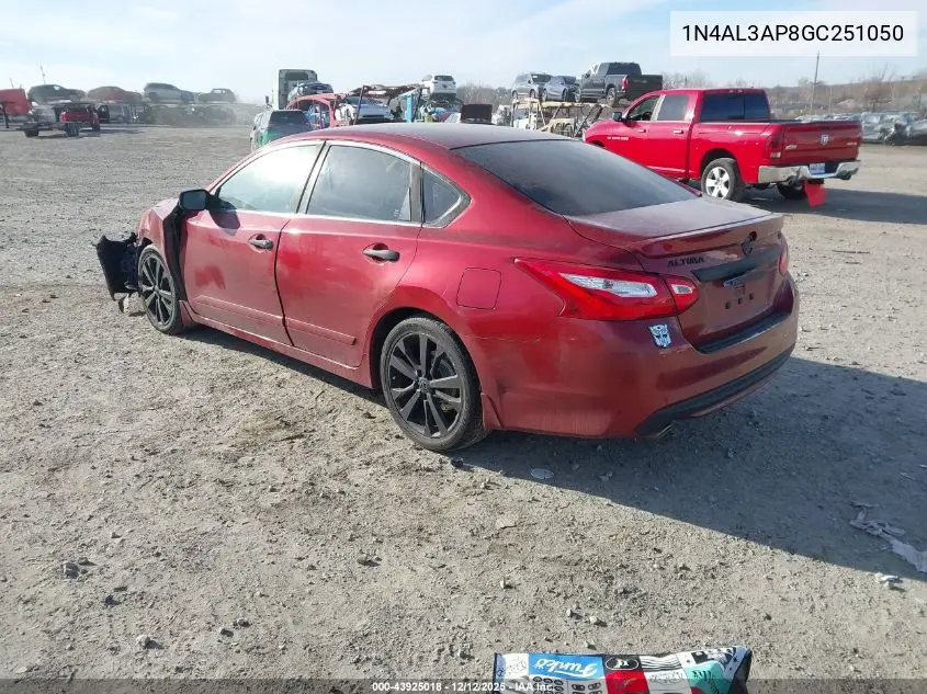 1N4AL3AP8GC251050 2016 Nissan Altima 2.5 Sr