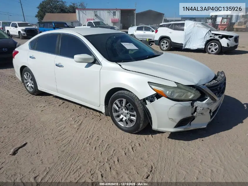 1N4AL3AP4GC135926 2016 Nissan Altima 2.5 S