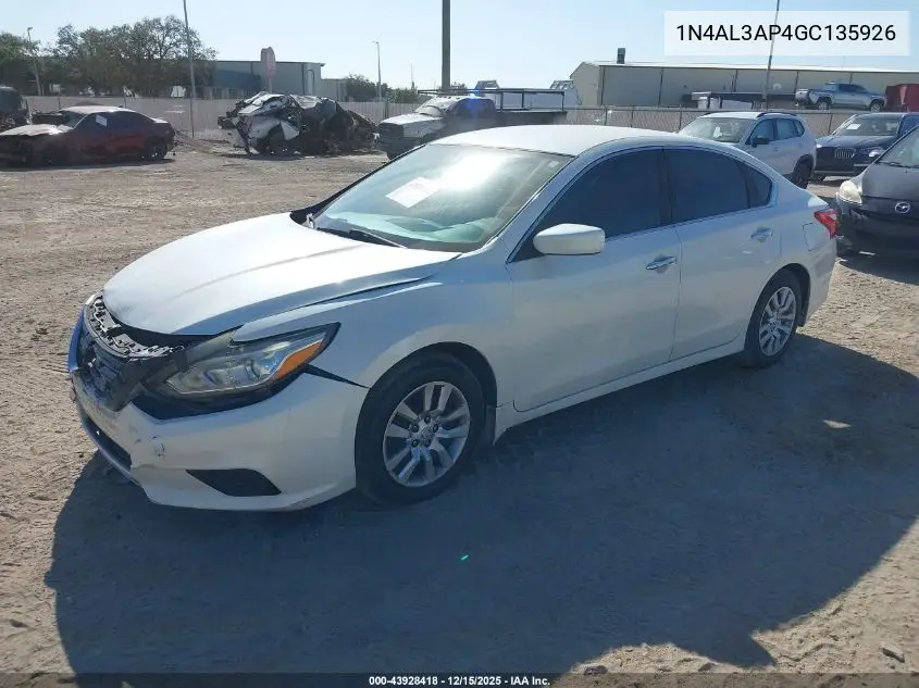 1N4AL3AP4GC135926 2016 Nissan Altima 2.5 S