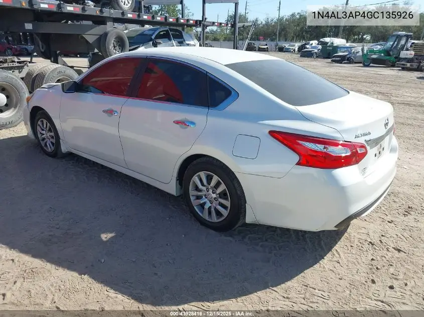 1N4AL3AP4GC135926 2016 Nissan Altima 2.5 S