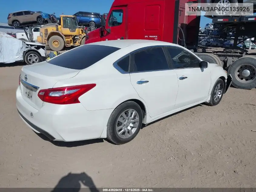 1N4AL3AP4GC135926 2016 Nissan Altima 2.5 S
